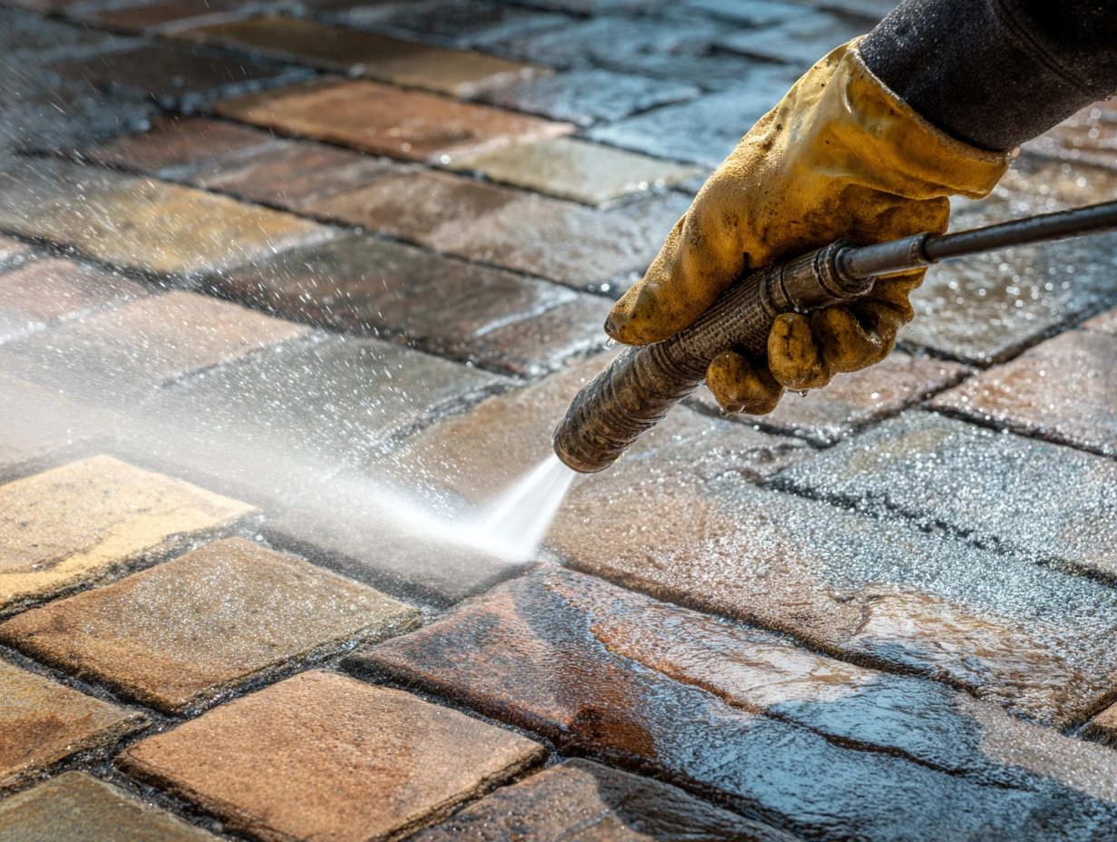 zdjęcie - Mycie kostki brukowej